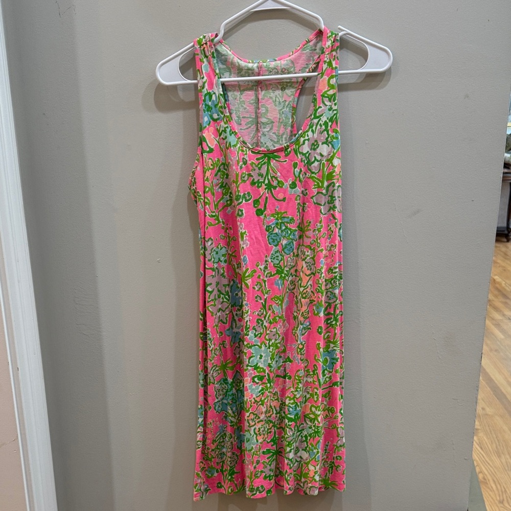 Lilly Pulitzer Pink and Green Floral Fabric